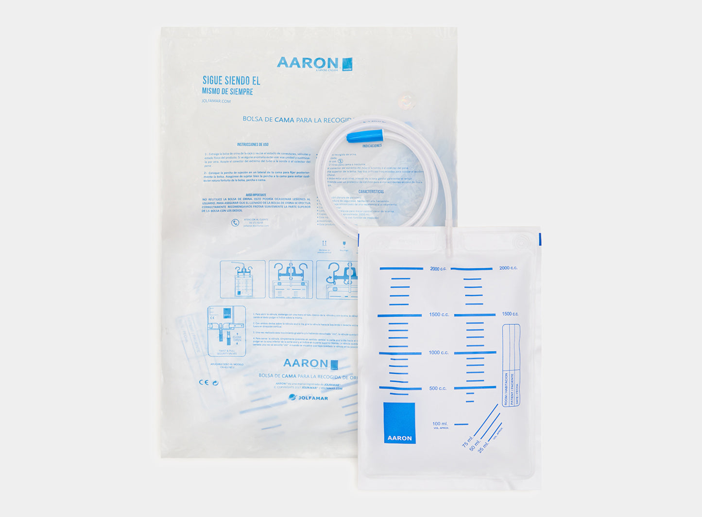 Bolsa de orina 2 litros standard AARON® 10 unidades. - AARON