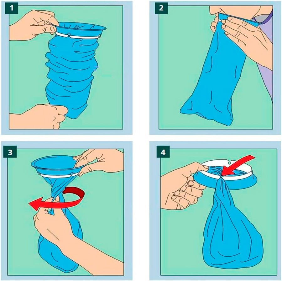 Bolsas Emesis AARON coche niños, bolsas mareo viaje niño. herméticas y anti olores, bolsa vomito coche con anilla, bolsas para mareo de 2000ml - AARON