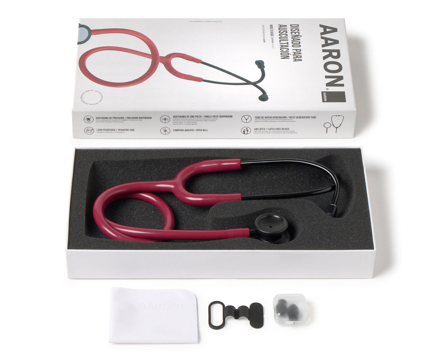 Fonendoscopio doble campana AARON® Pulse® (Red) - AARON