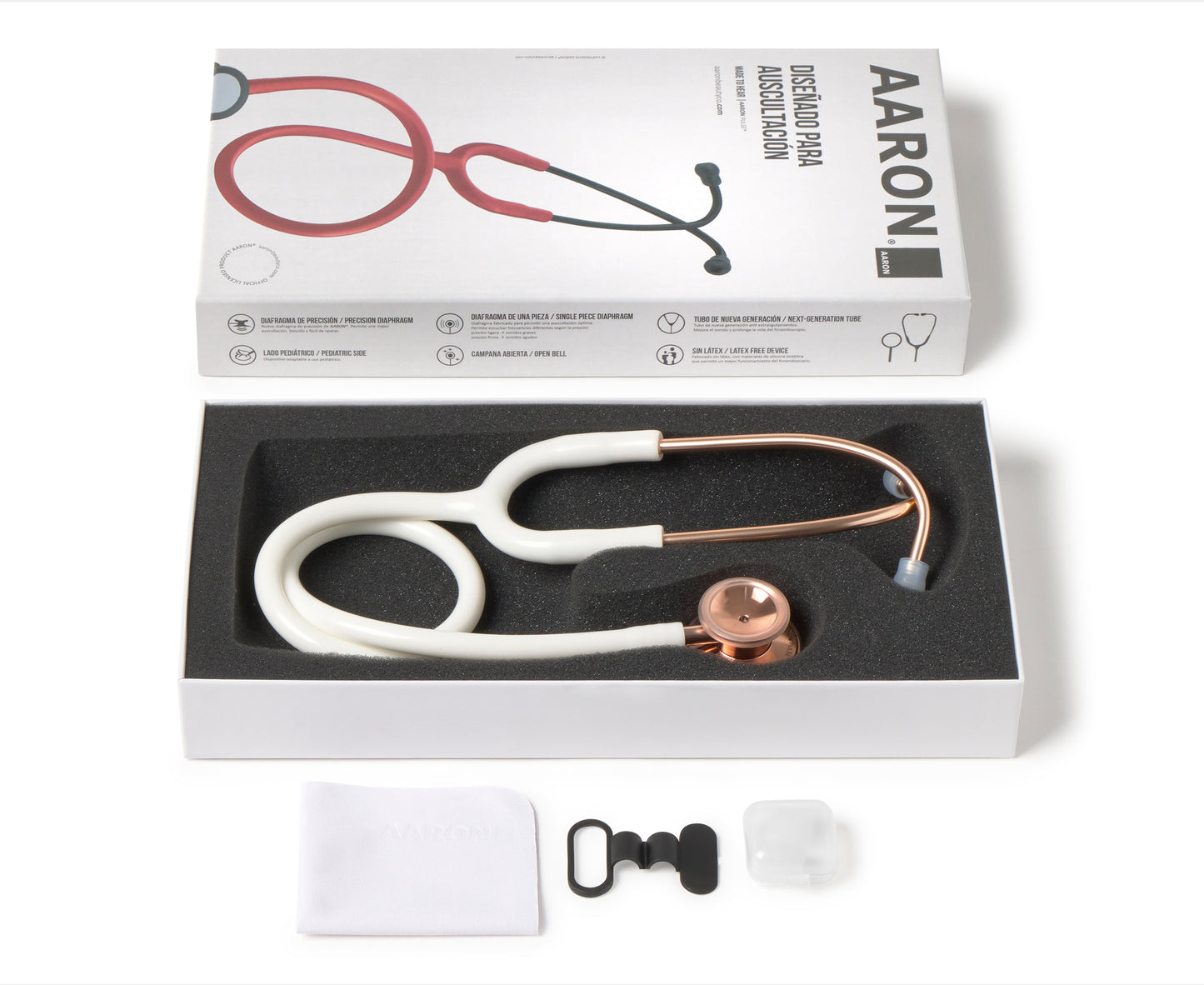 Fonendoscopio doble campana AARON® Pulse® (Rose Gold) - AARON