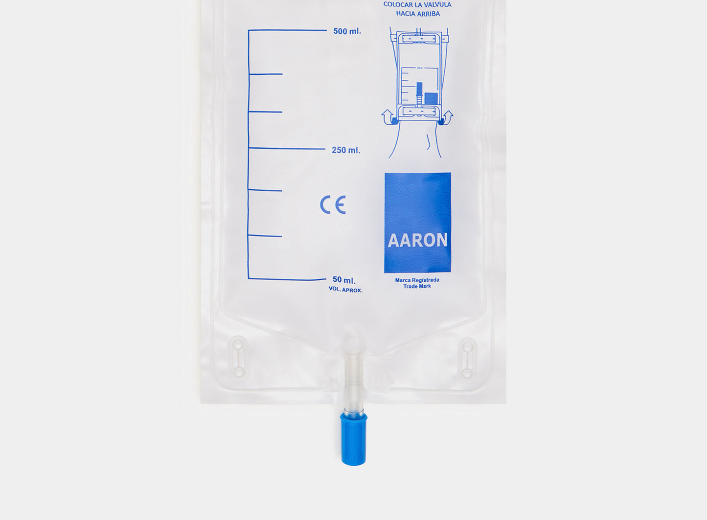 Bolsa de orina AARON® 500 ml para pierna con VAR y válvula de salida 30 unidades. - AARON