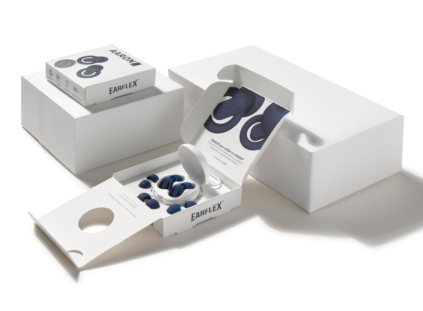 Tapones para los oídos reutilizables AARON® EARFLEX® Midnight Blue - AARON