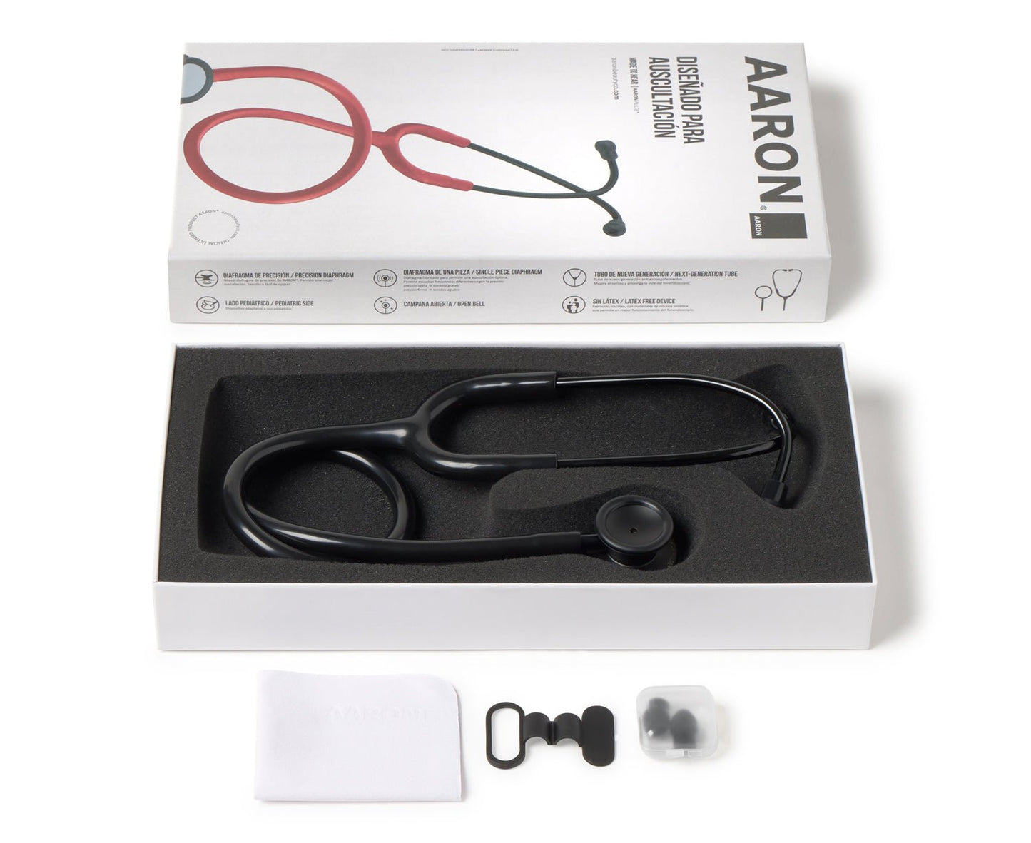 Fonendoscopio doble campana AARON® Pulse® (Back to Black Edition) - AARON