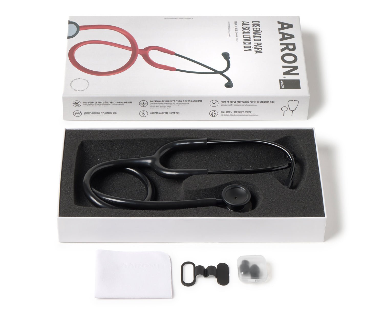 Fonendoscopio doble campana AARON® Pulse® (Back to Black Edition) - AARON
