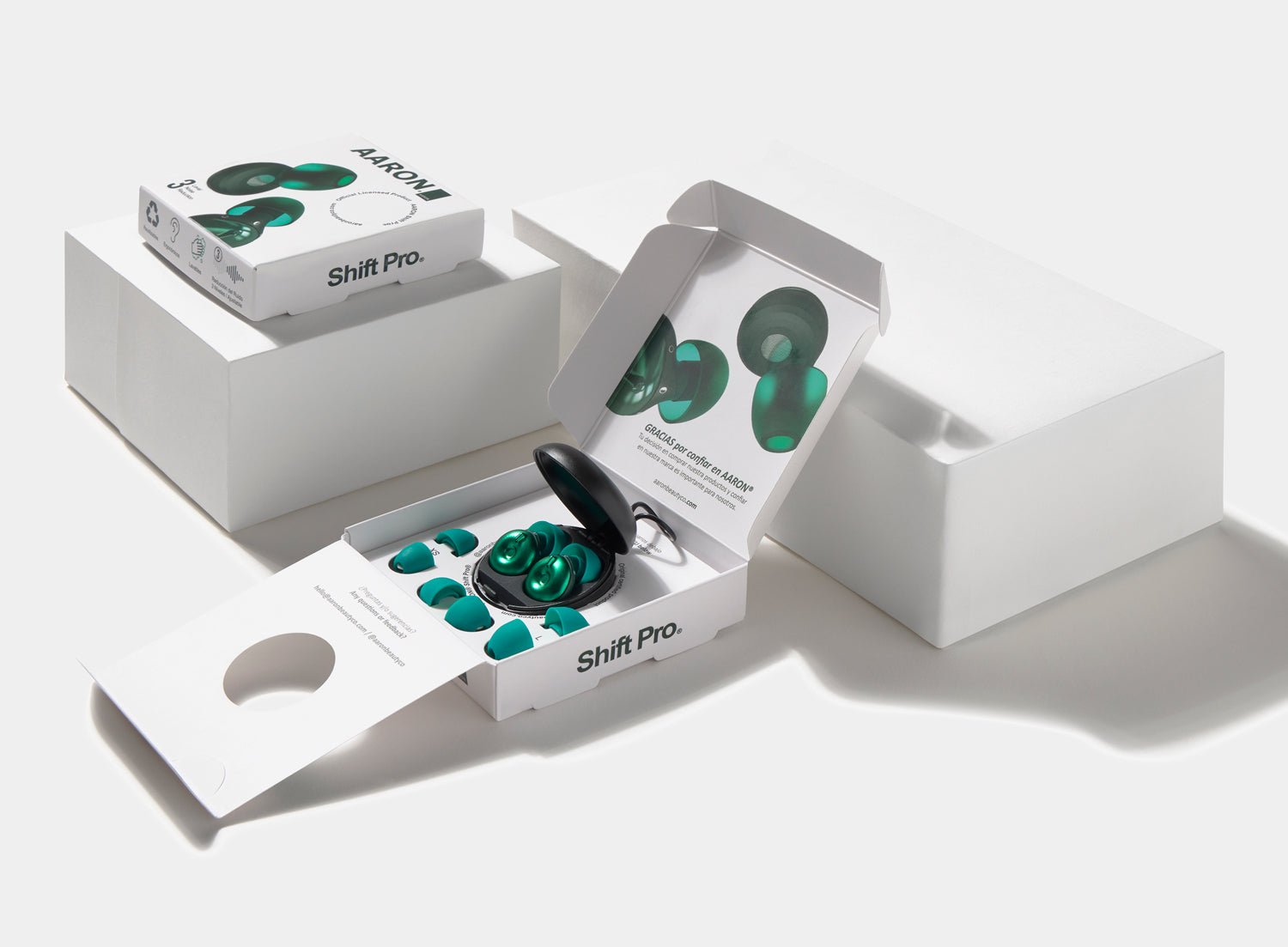 Tapones para los oídos reutilizables AARON® ShiftPro® (Evergreen) - AARON