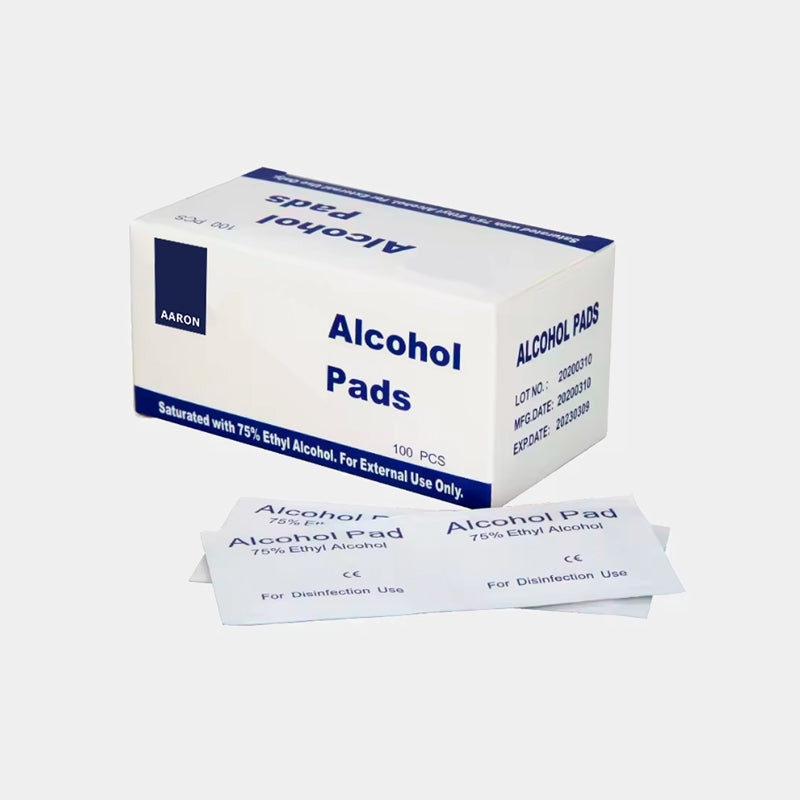 Toallitas desinfectantes de alcohol AARON®. 100 unidades